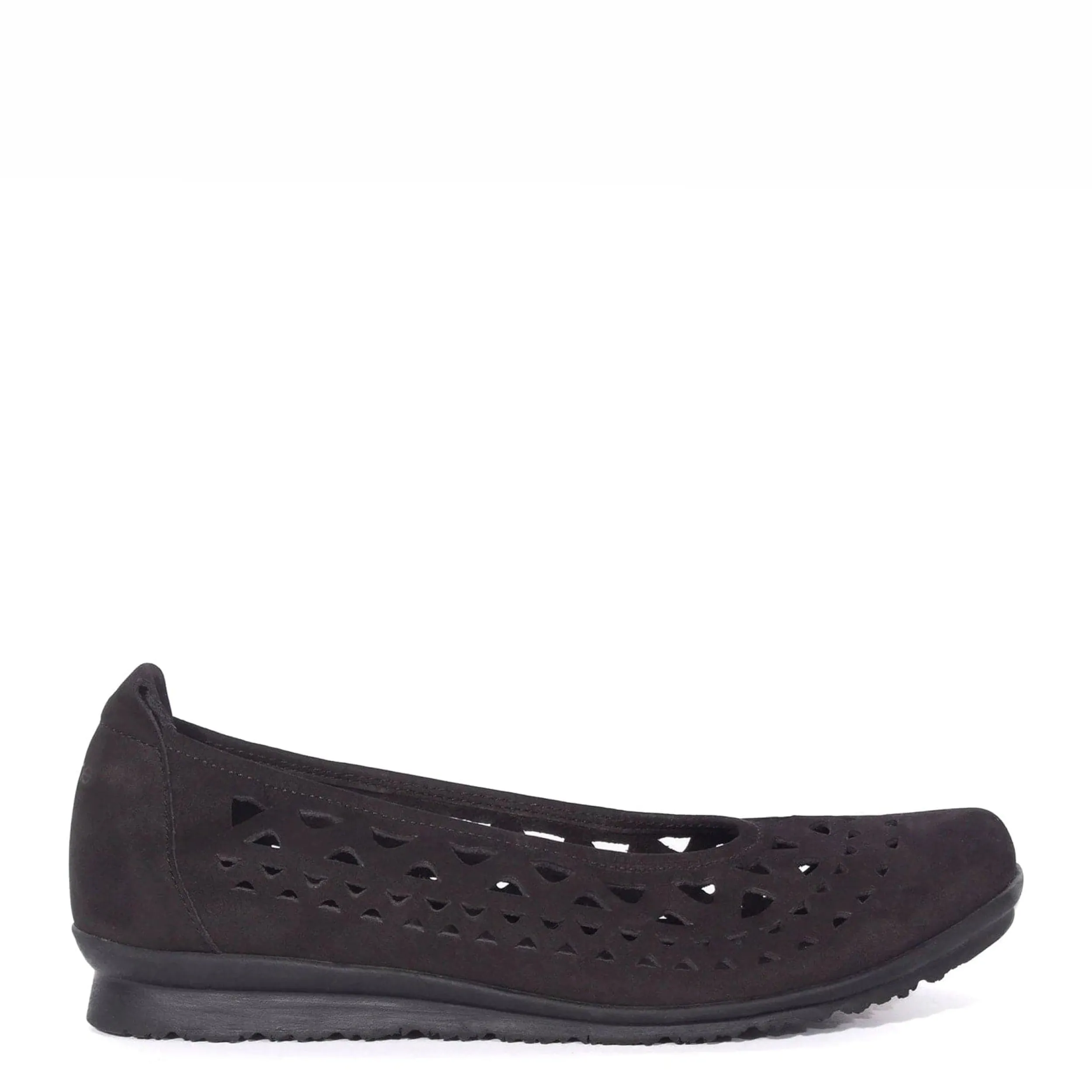 Ballet Flats | ARCHE BARAYA Black Nubuck