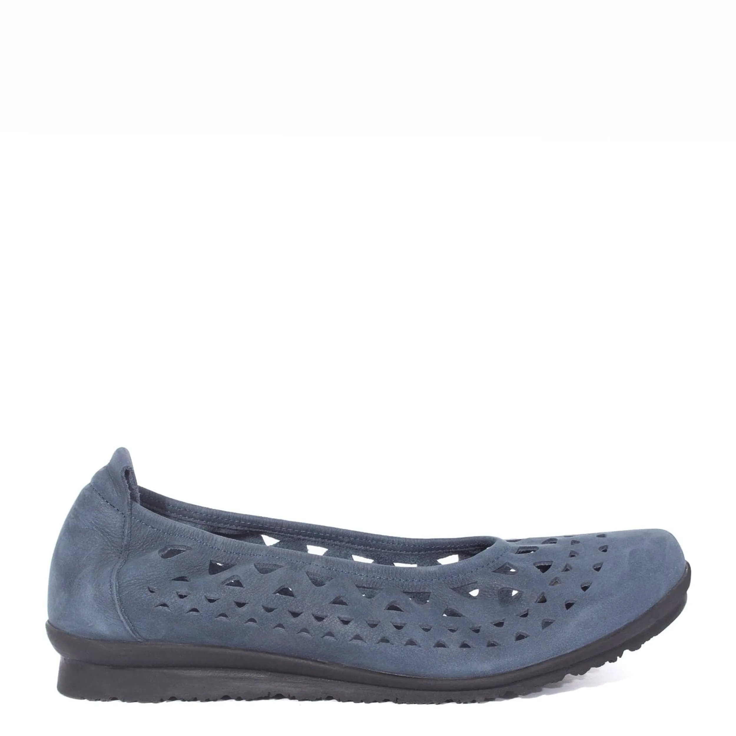 Ballet Flats | ARCHE BARAYA Navy Nubuck