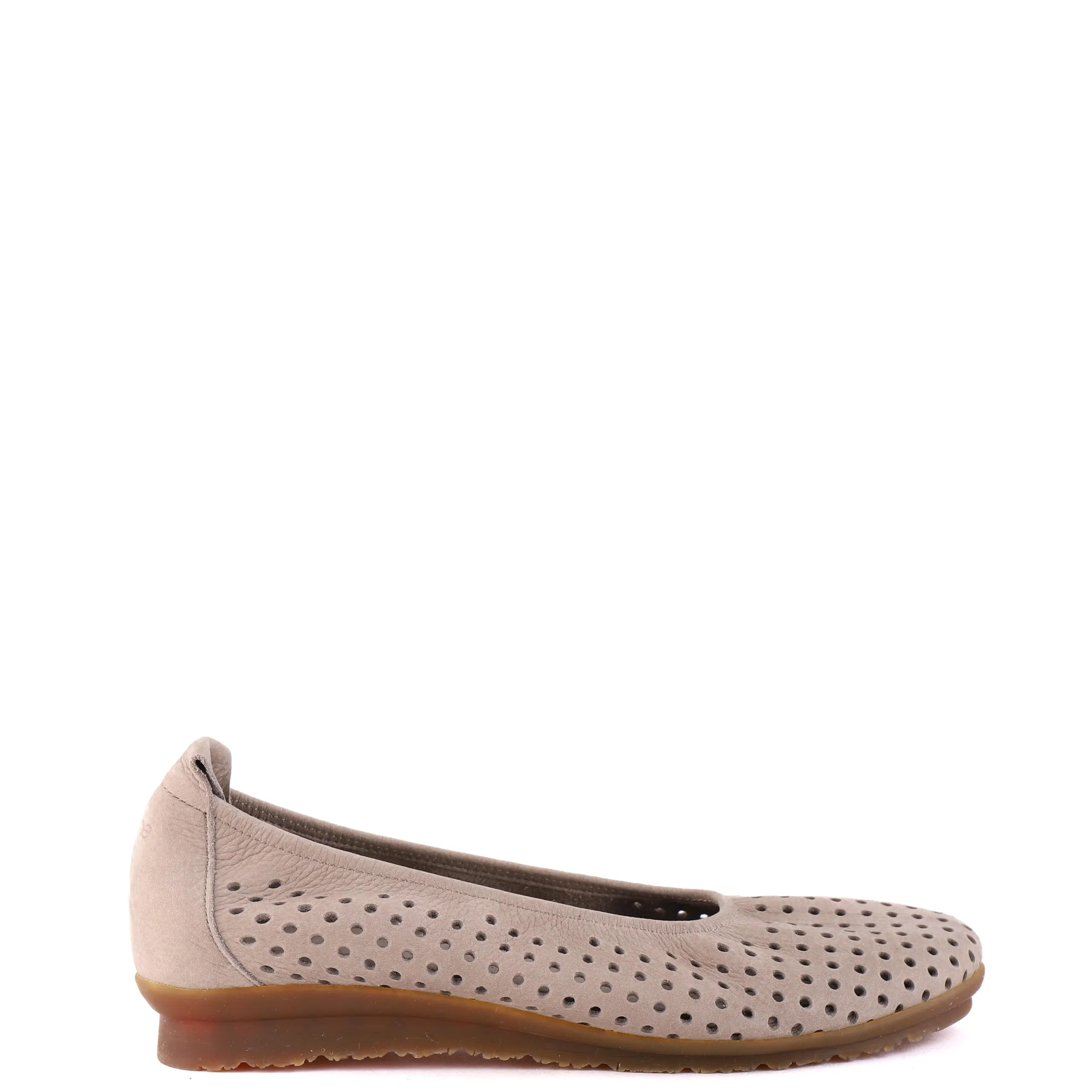 Ballet Flats | ARCHE BARRIA Taupe Nubuck