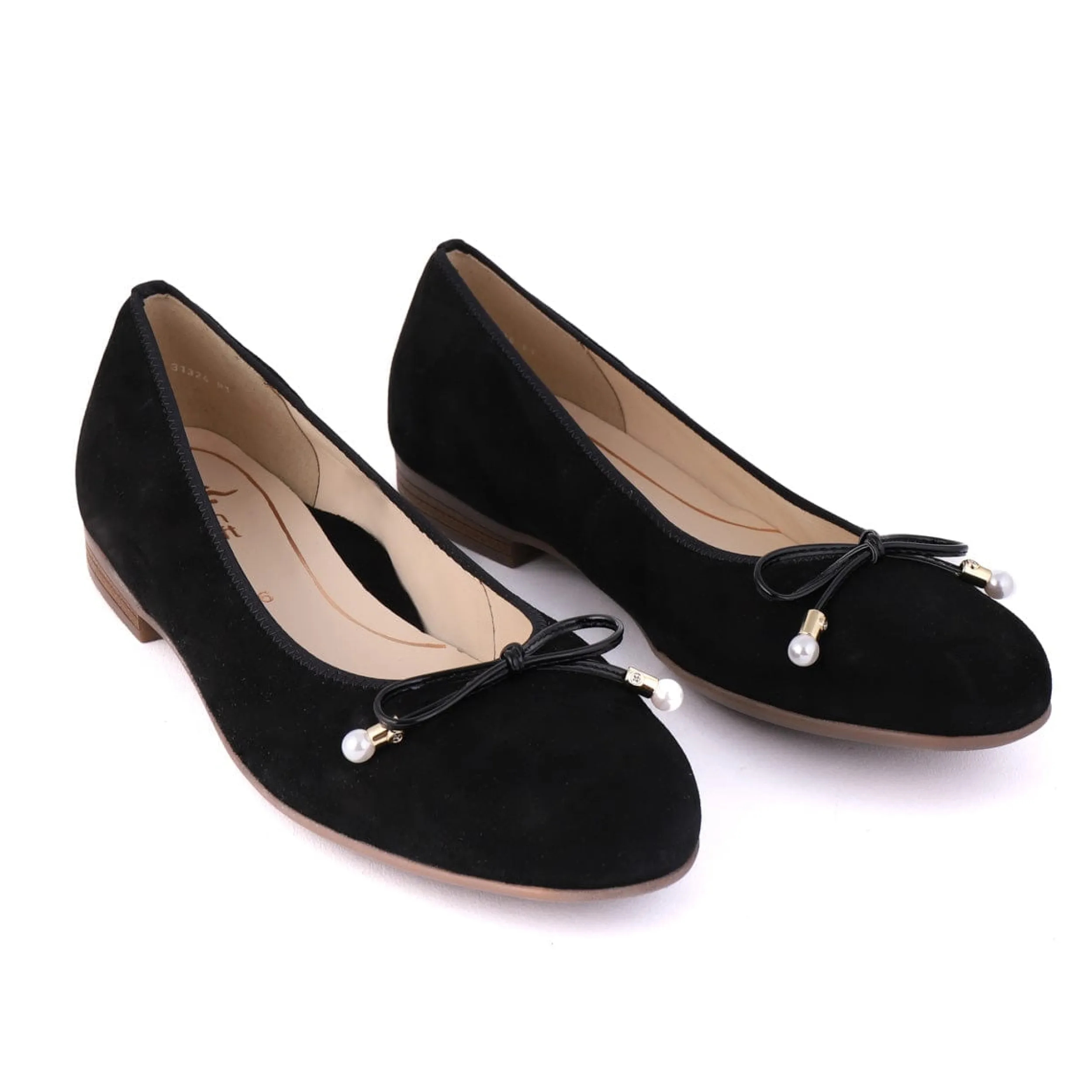 Ballet Flats | ARA 31324 Black Suede