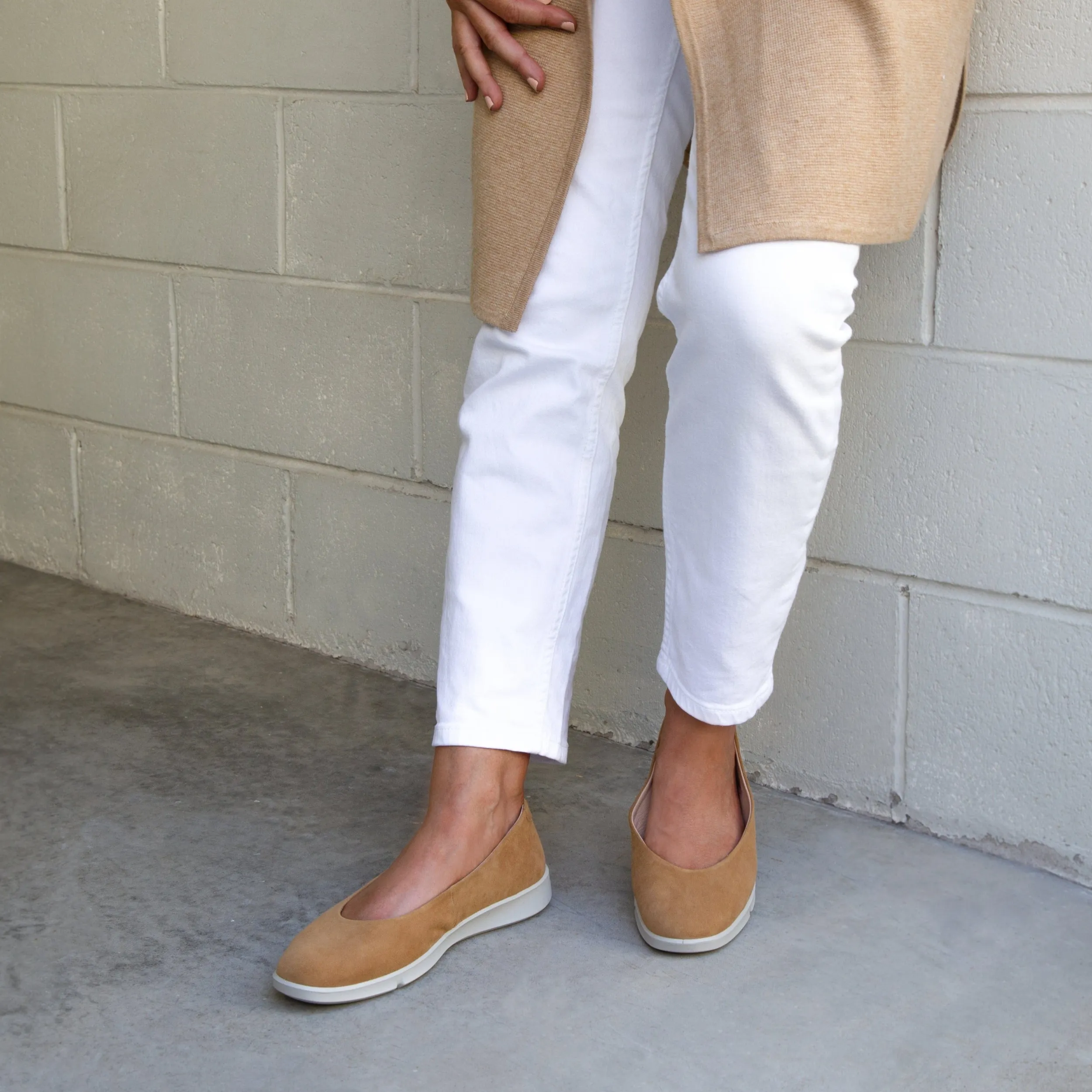 Ballet Flats | LEGERO 9888 Camel Suede