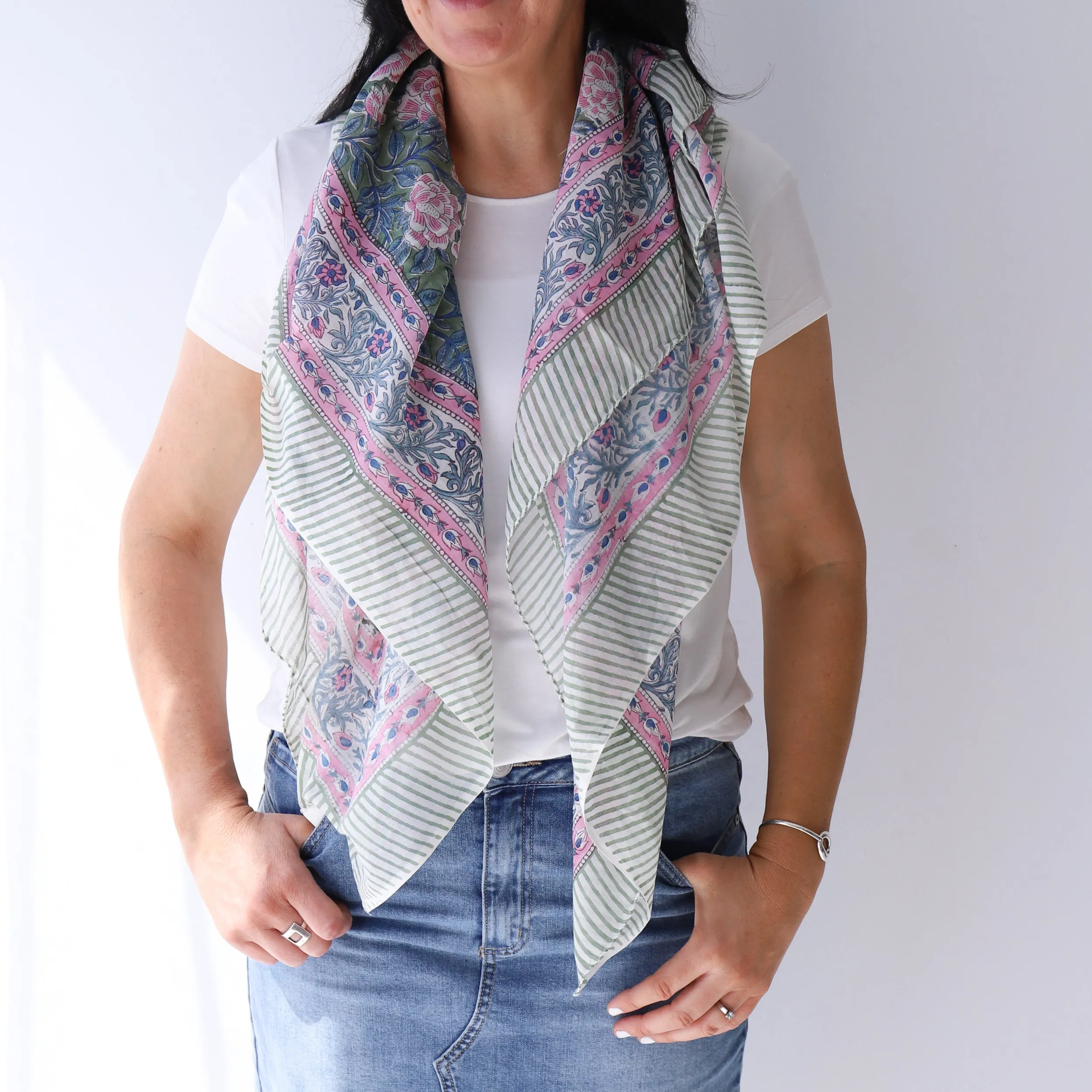 Scarves | LEISURES ACCESSORIES CARL Green Multi