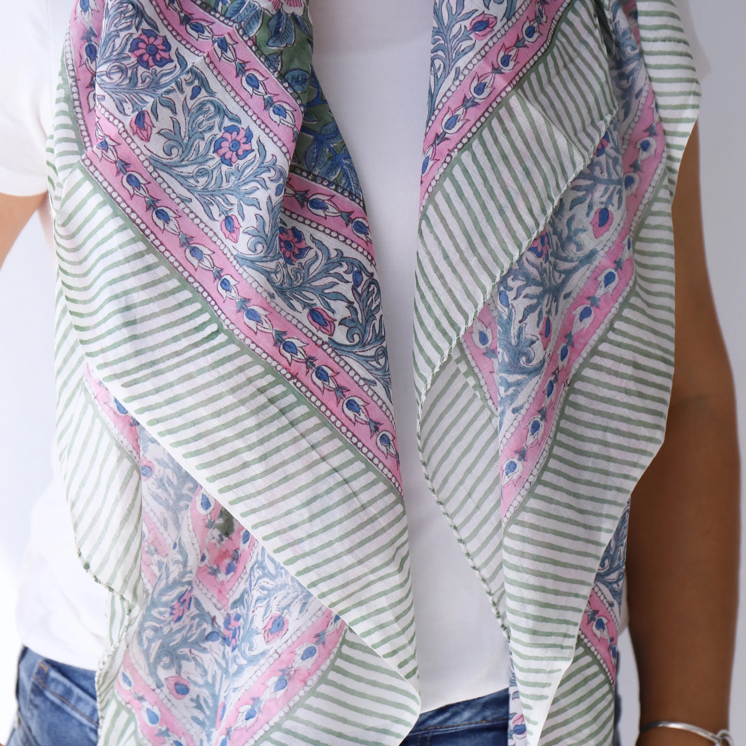 Scarves | LEISURES ACCESSORIES CARL Green Multi