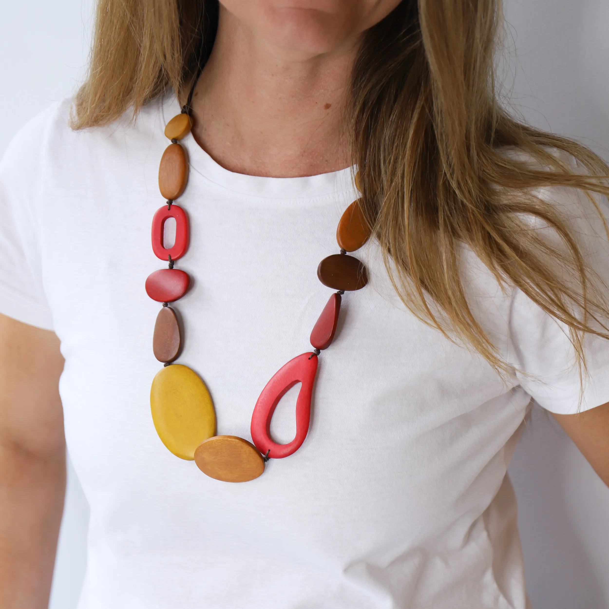 Jewellery | LEISURES ACCESSORIES CASSIUS Red/Yellow/Natural