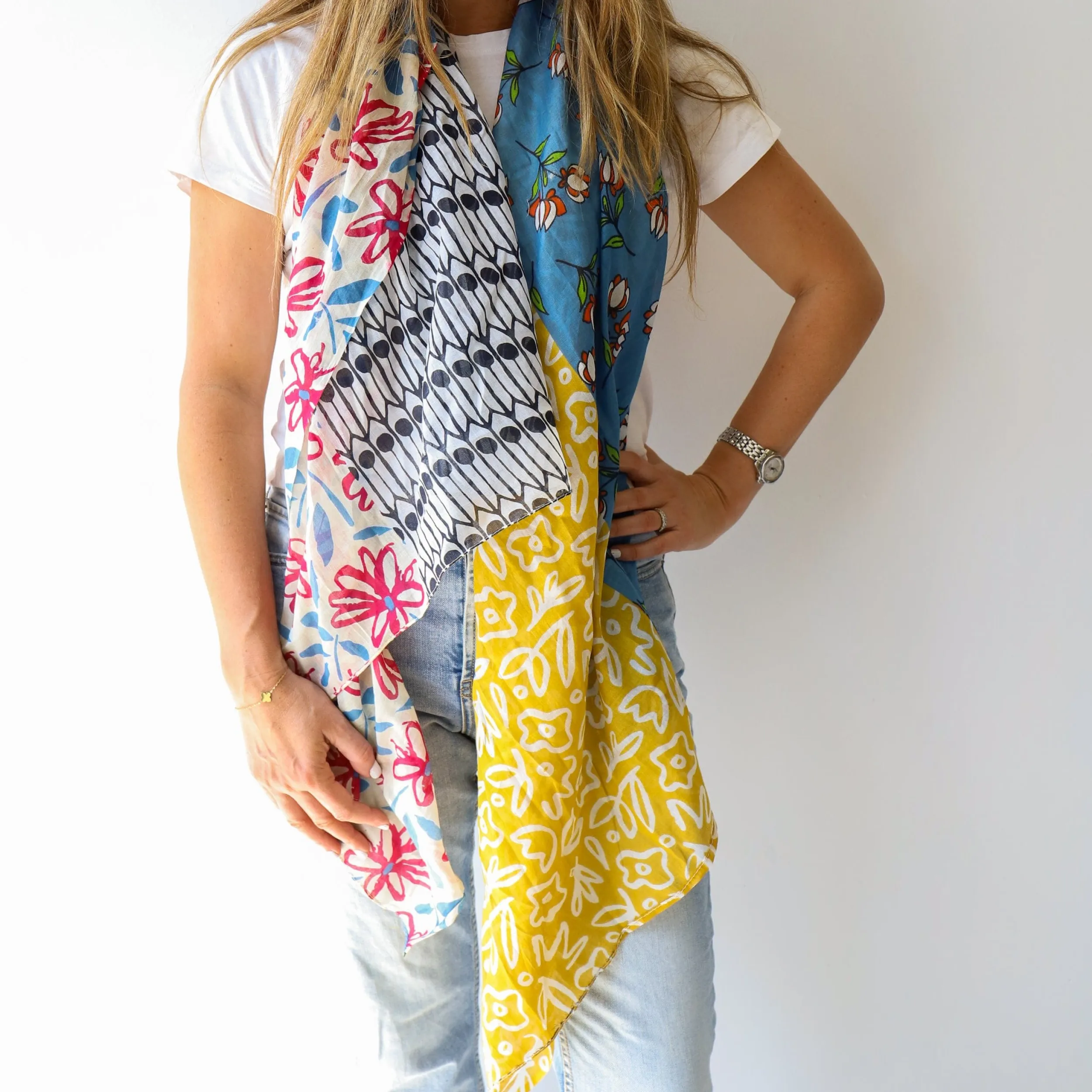 Scarves | LEISURES ACCESSORIES CATRAN Patchwork Multi