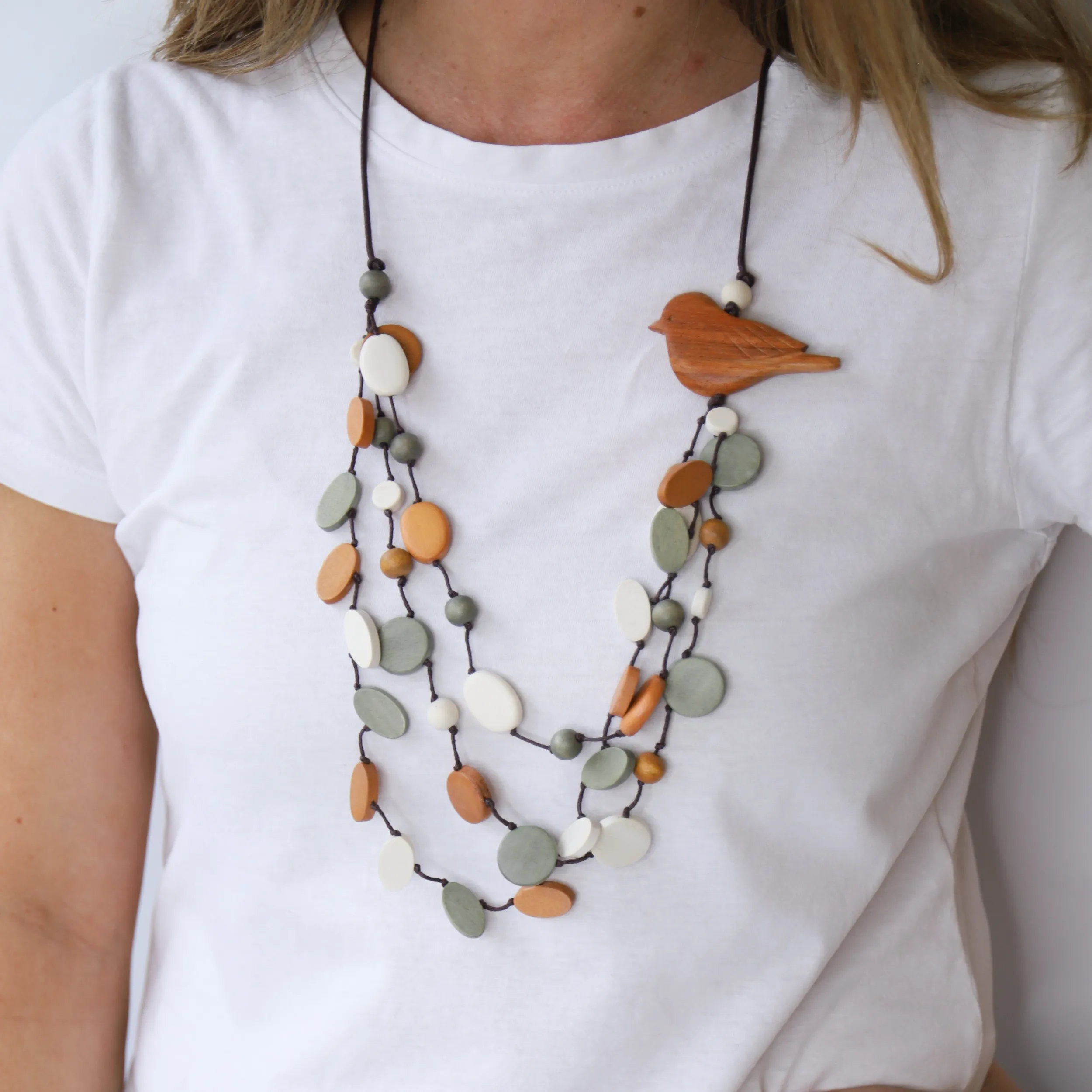 Jewellery | LEISURES ACCESSORIES CLAY Ecru/Sage/Orange