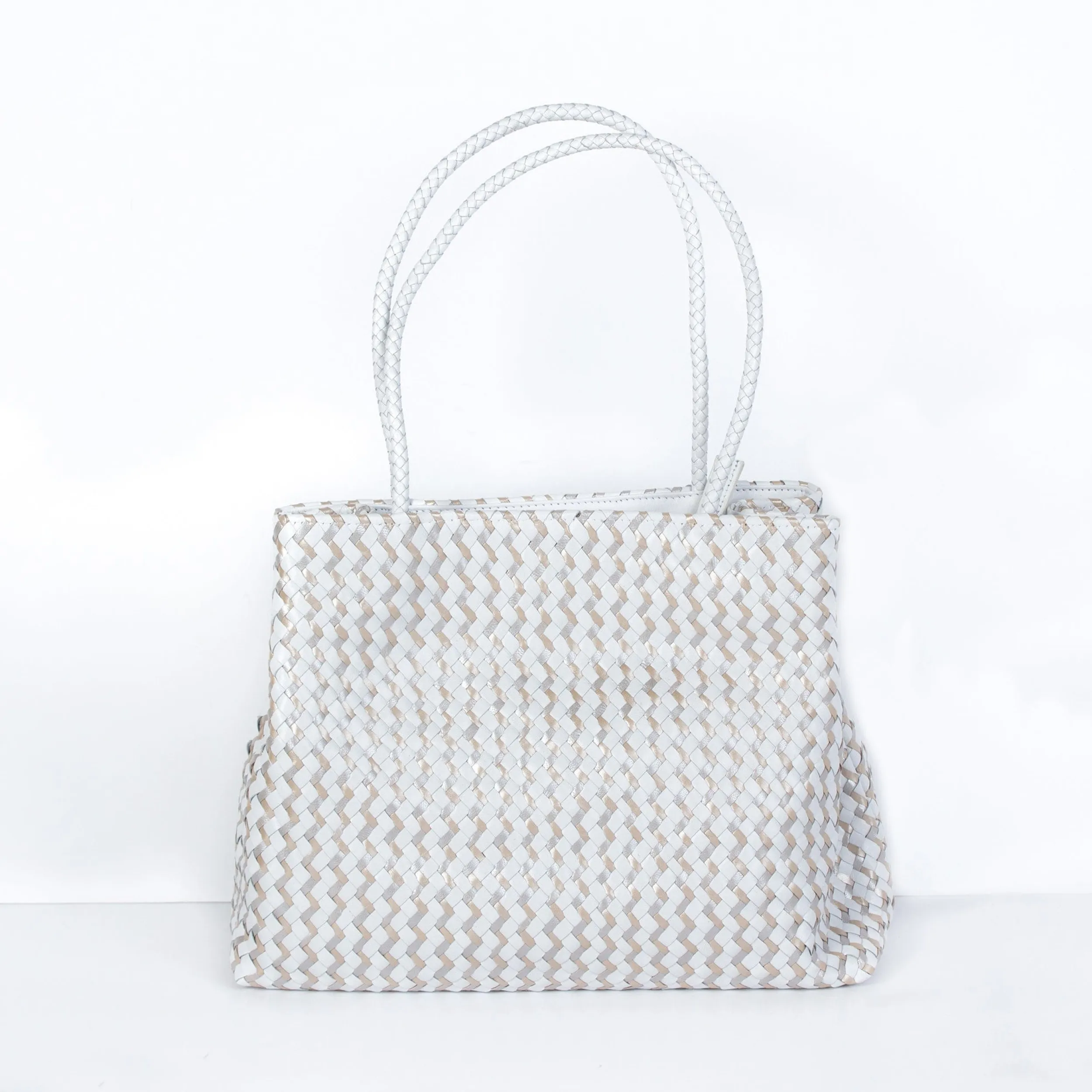 Bags | LEISURES ACCESSORIES COURTNEY White and Metallic