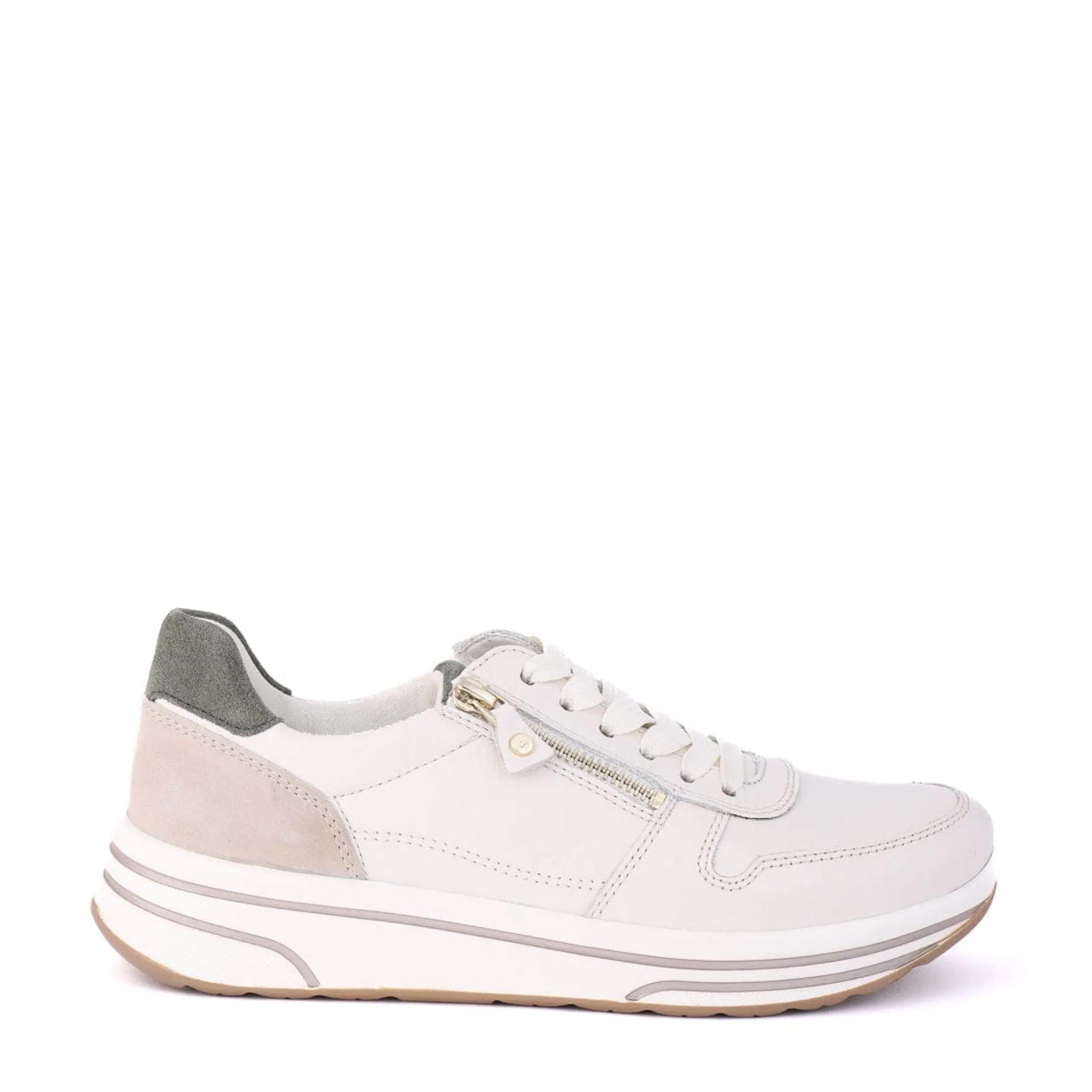 Sneakers | ARA 32440 Cream and Green