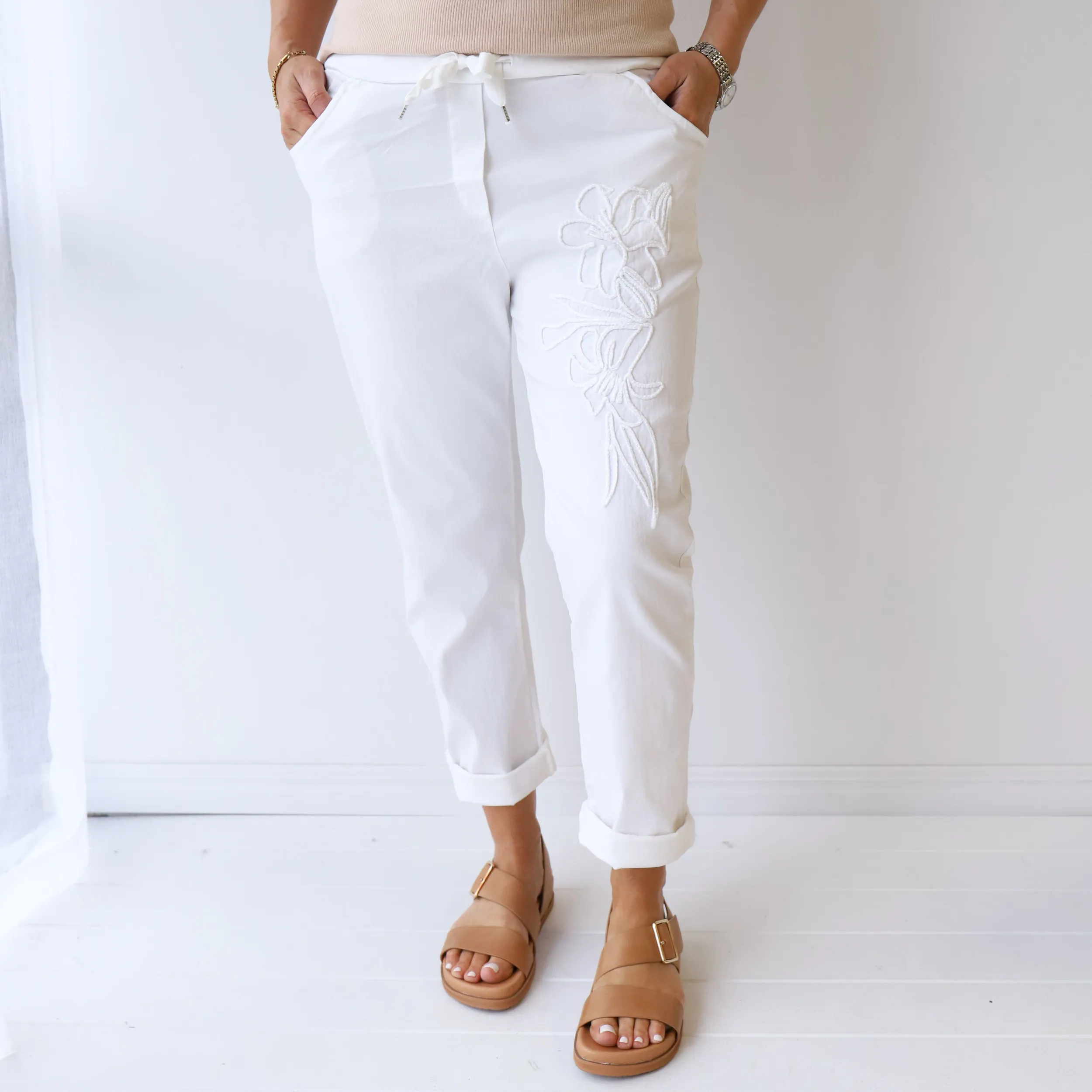 Pants | LEISURES ACCESSORIES FRED White