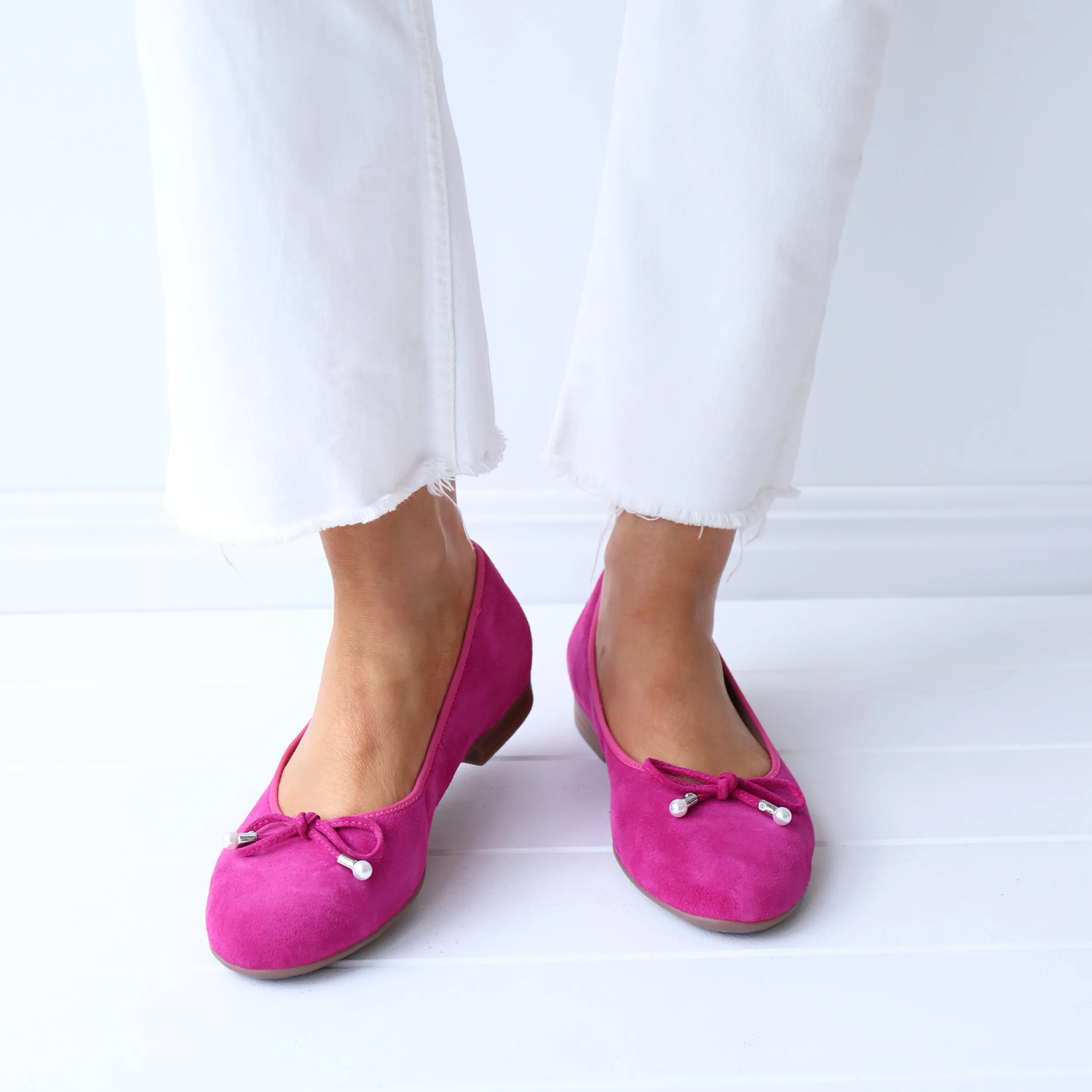 Ballet Flats | ARA 31324 Fuchsia Suede