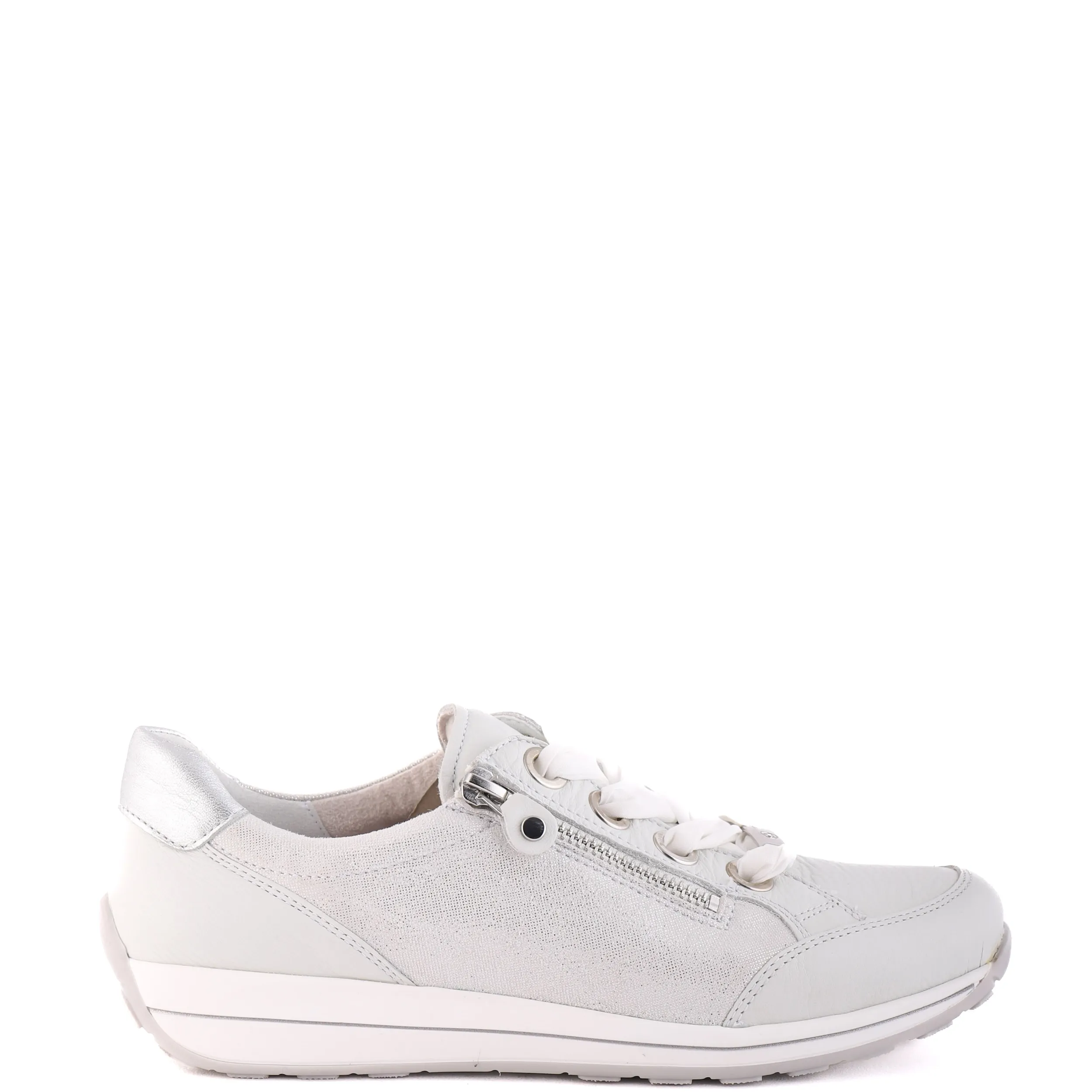 Sneakers | ARA 44587 Light Grey And Silver