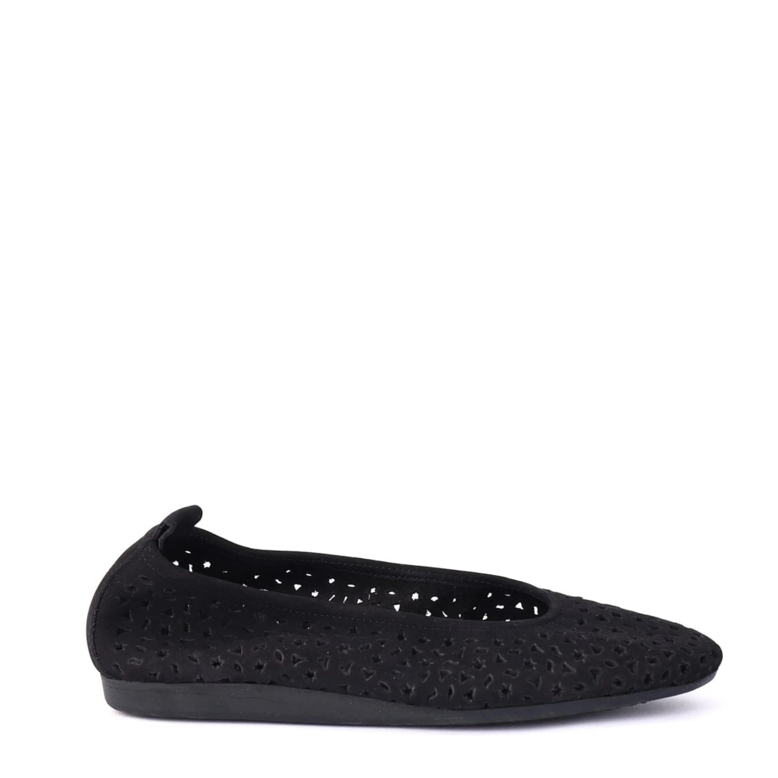 Ballet Flats | ARCHE LILY Black Nubuck