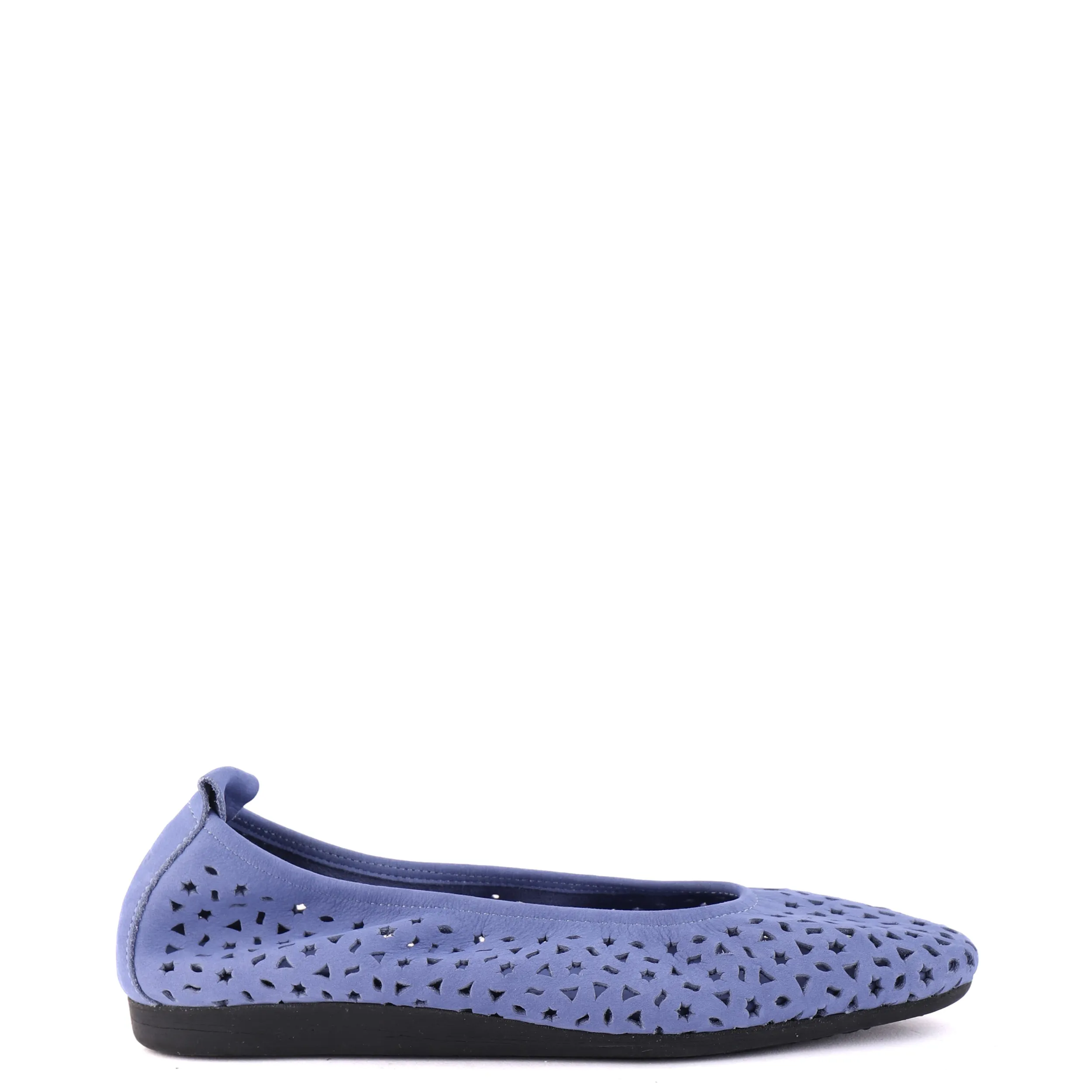 Ballet Flats | ARCHE LILY Blue Nubuck