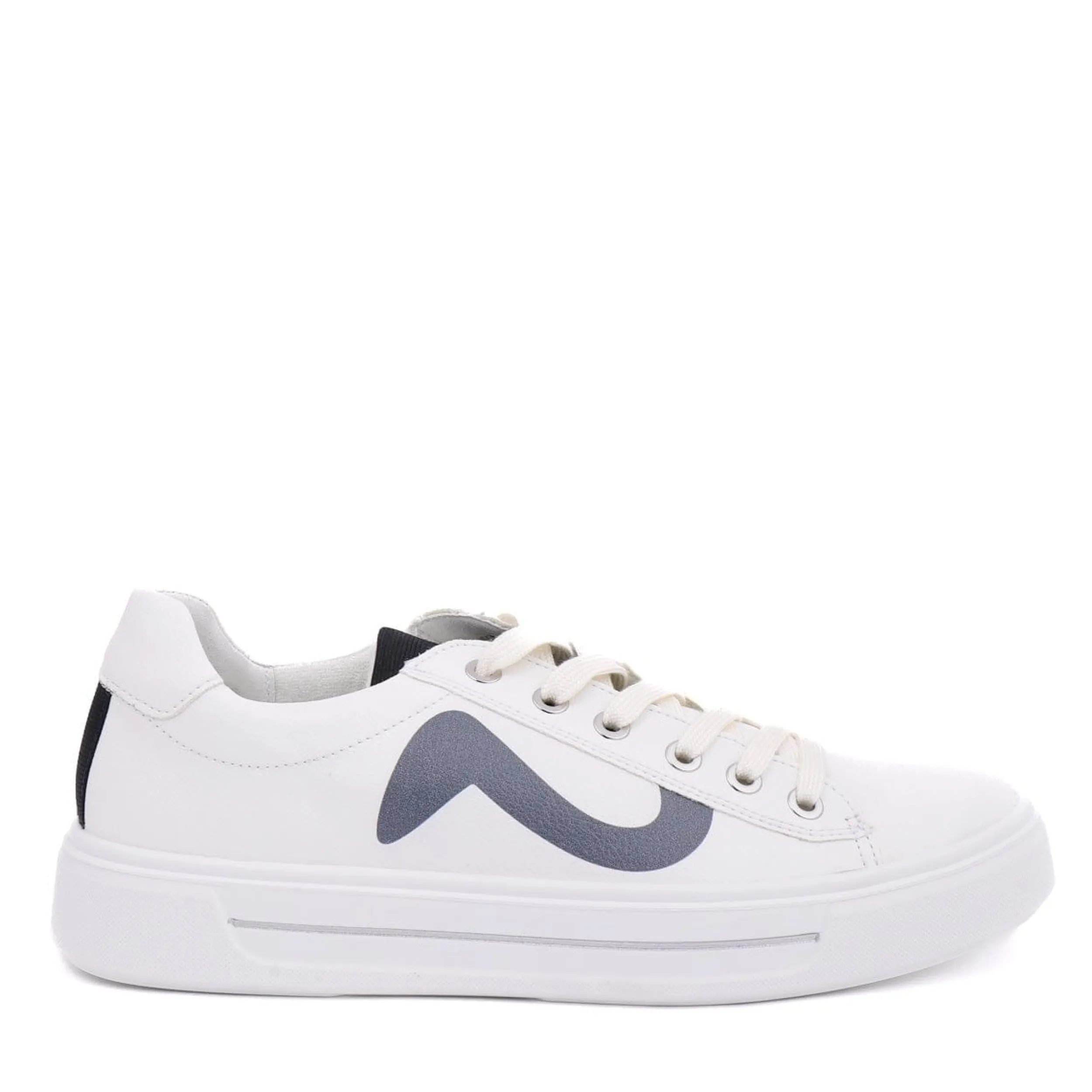 Sneakers | Vegan | ARA 27402 Logo White/Navy