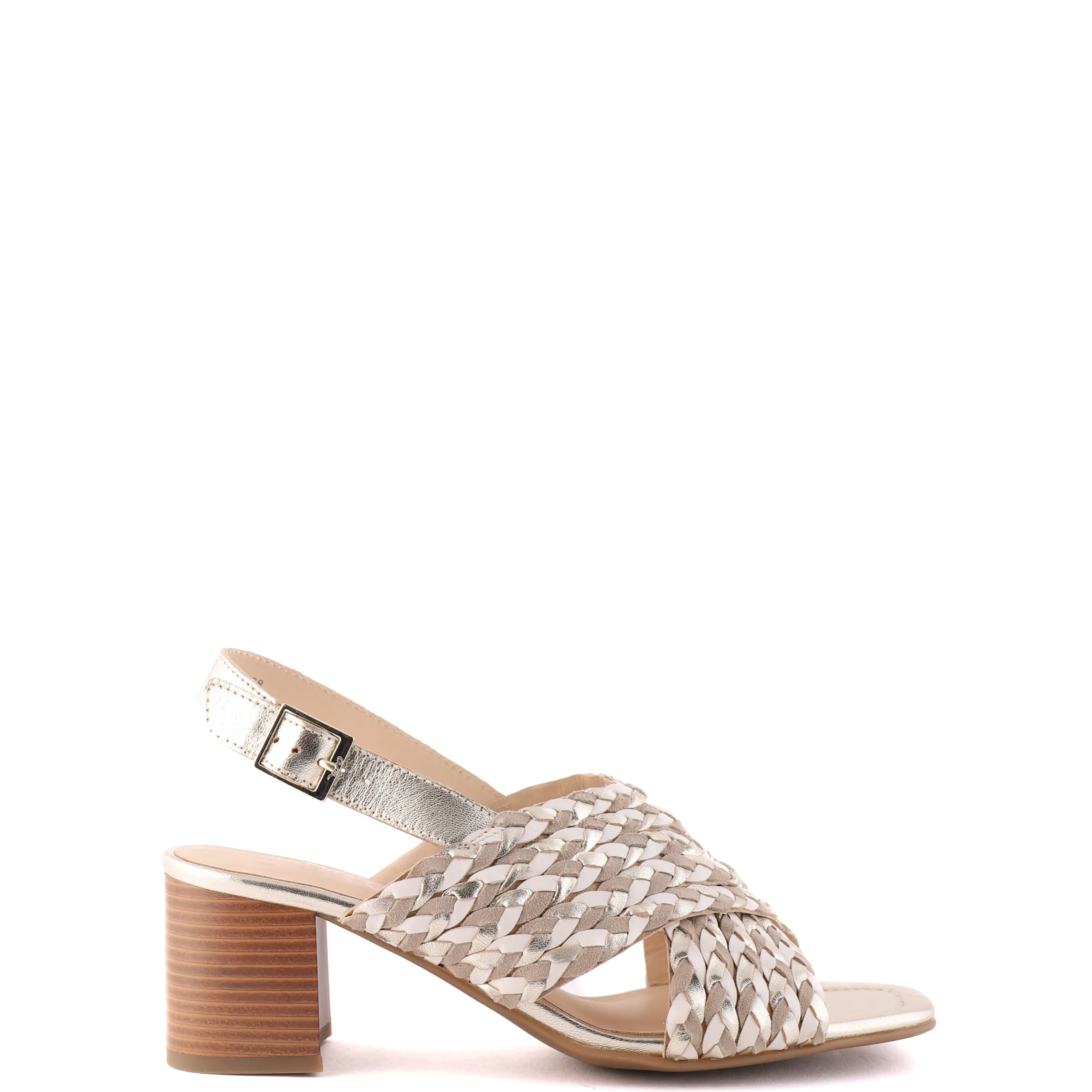 Heels | Sandals | ARA 20501 Neutral Metallic