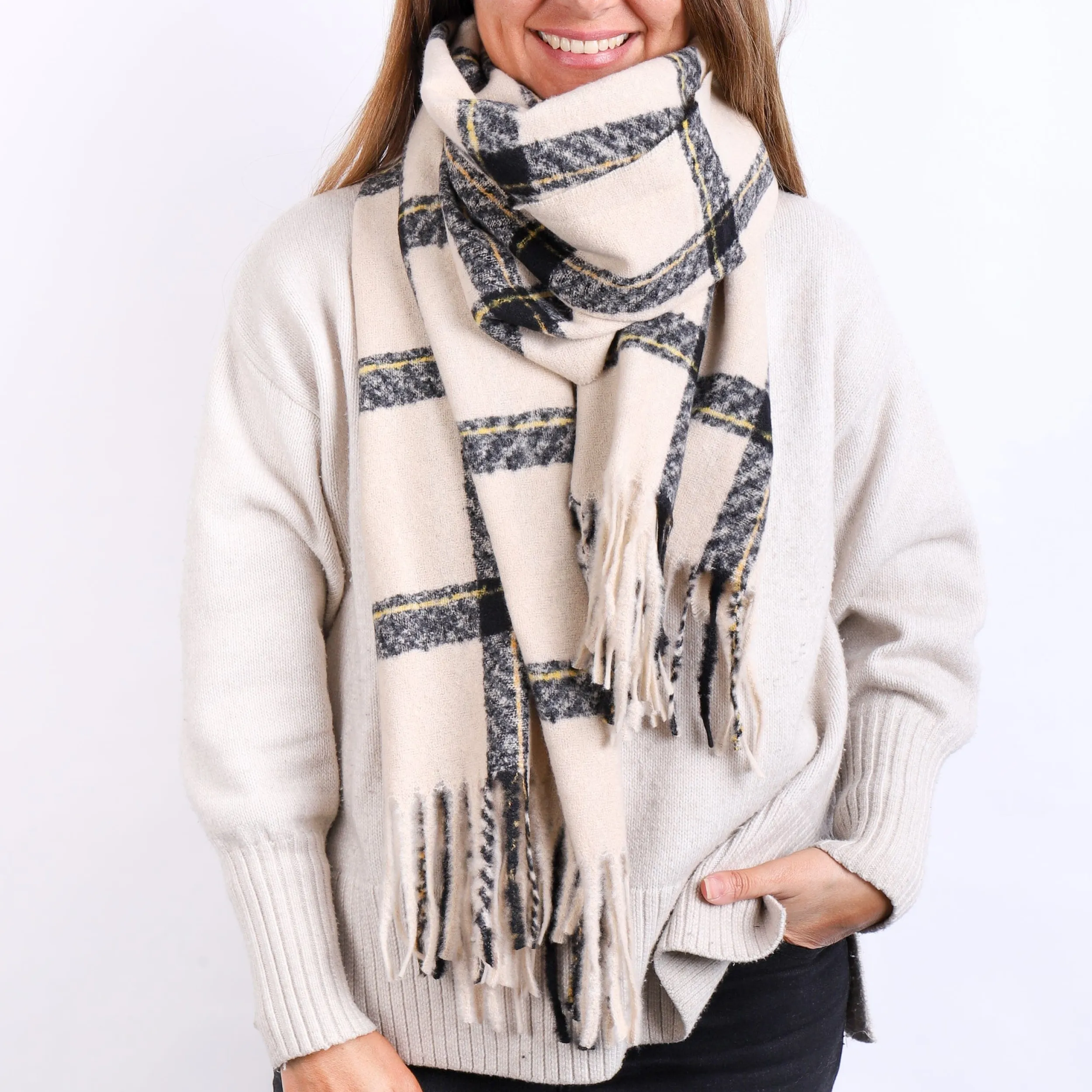 Scarves | LEISURES ACCESSORIES PREENA Cream