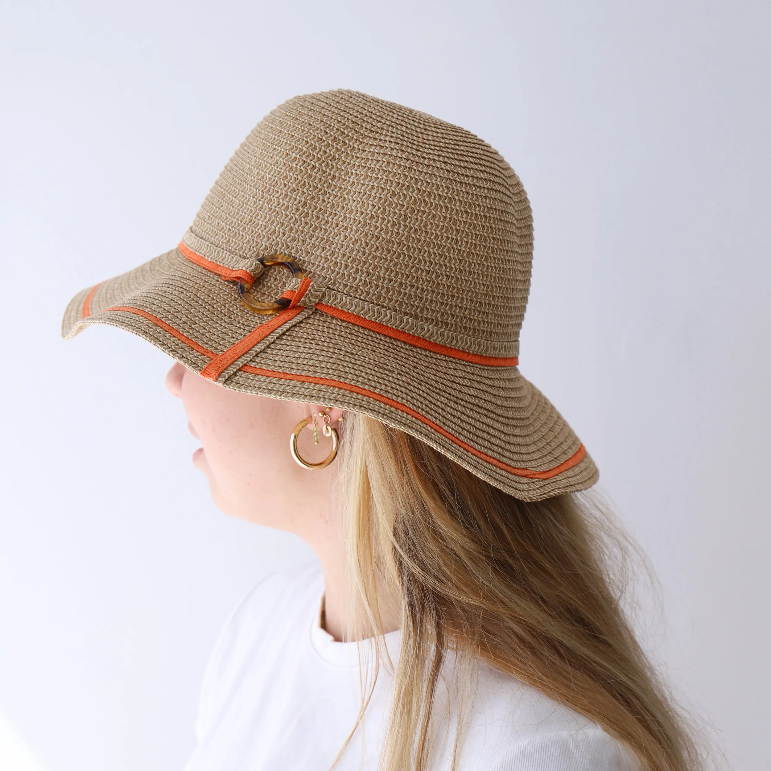 Hats | LEISURES ACCESSORIES PRU Natural and Orange