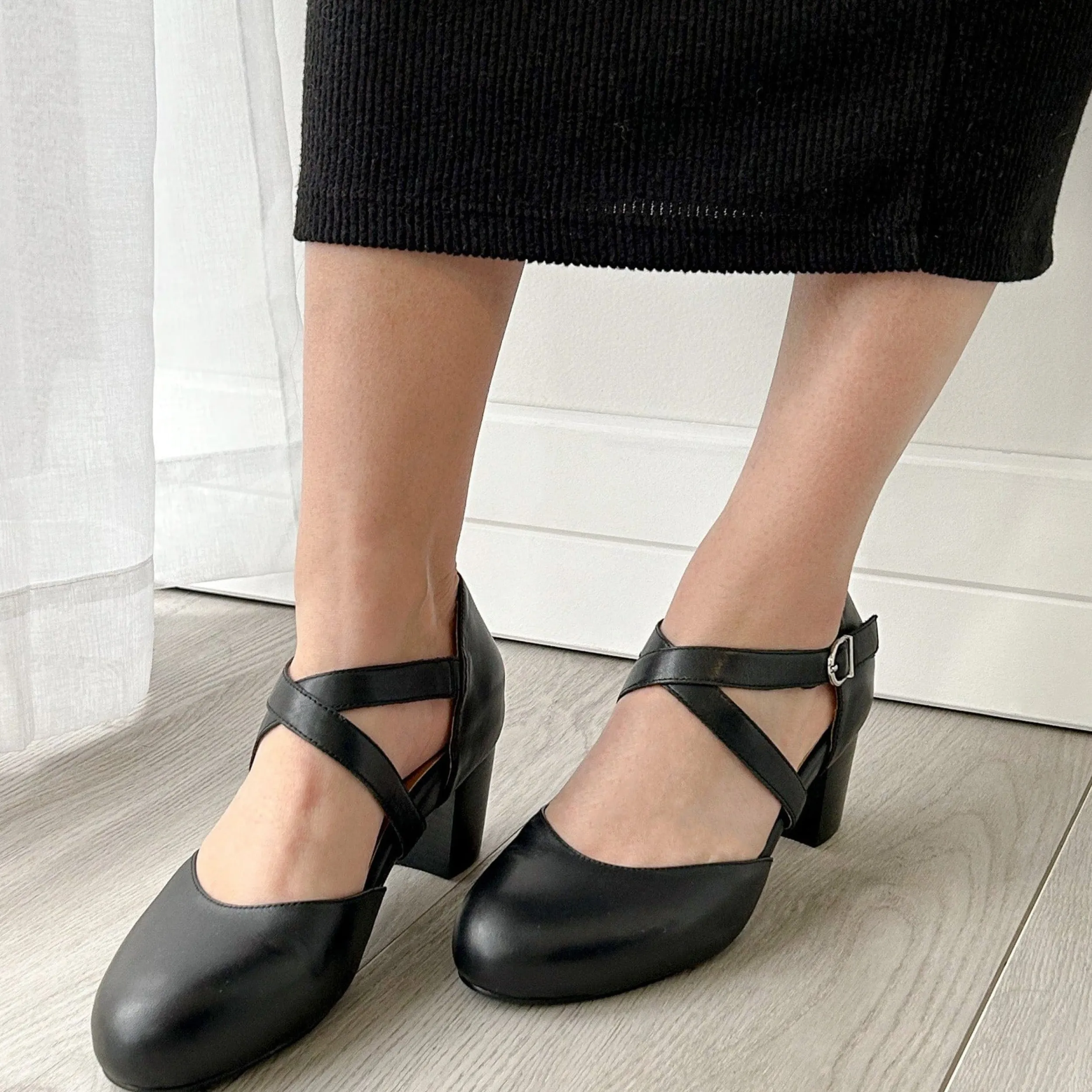 Heels | Court Shoes | LEISURES REBECCA Black