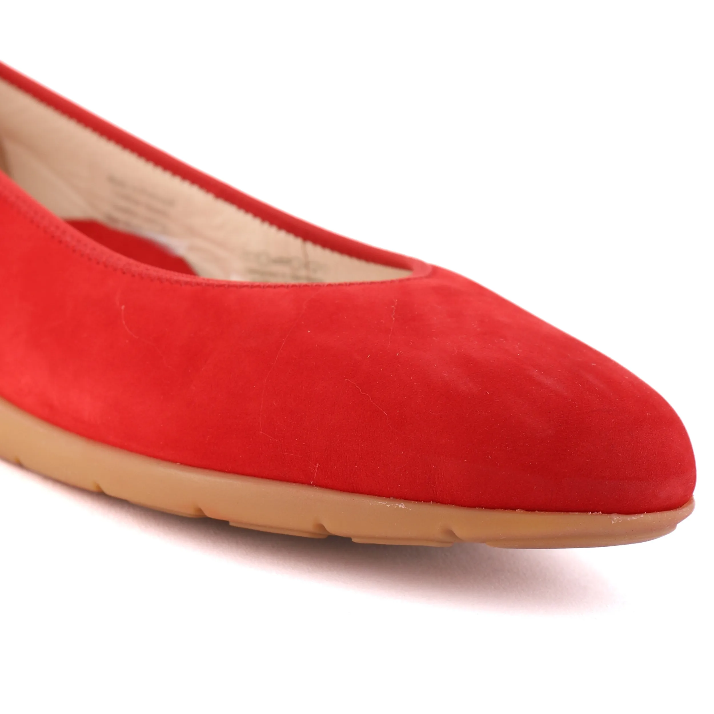 Ballet Flats | ARA 13302 Red Suede