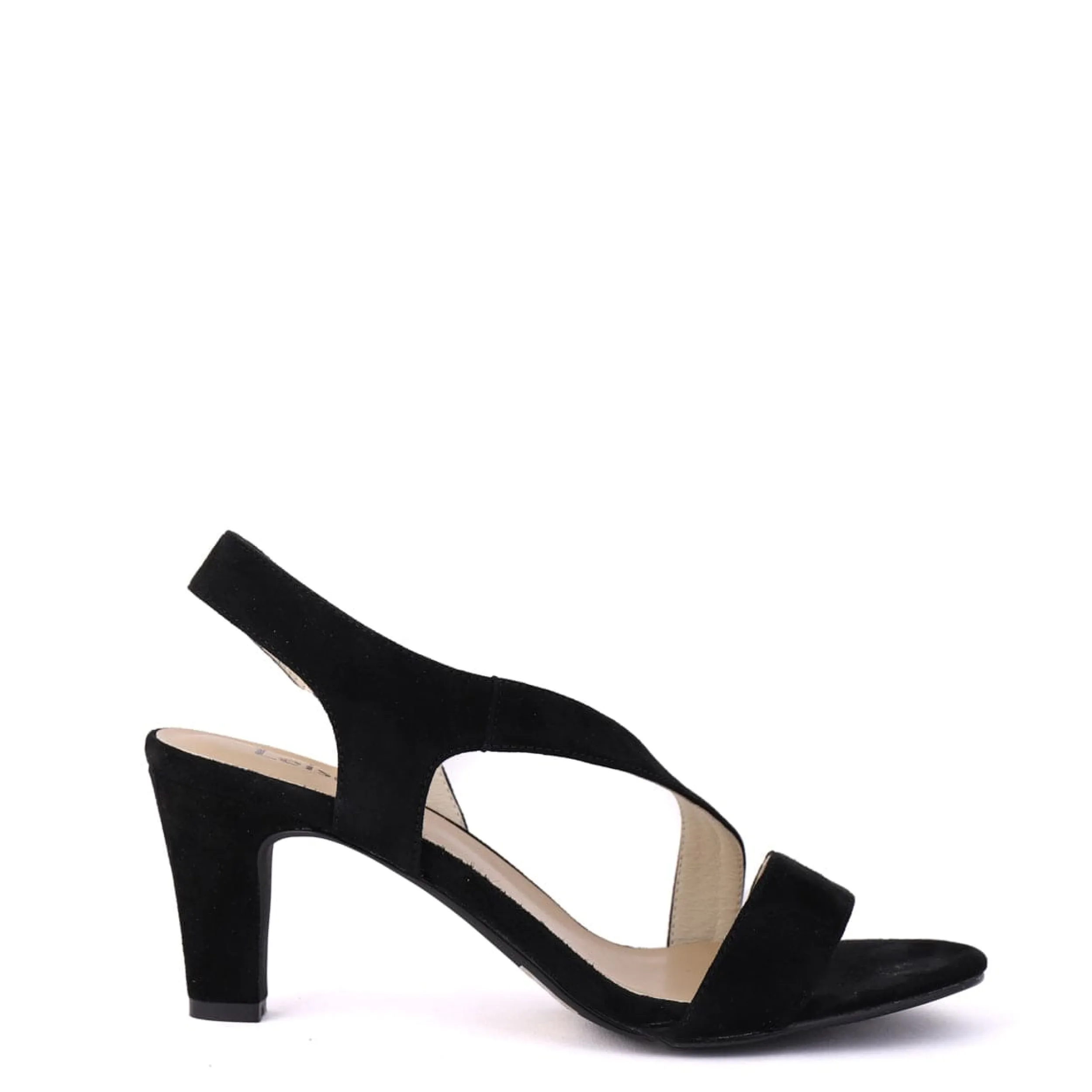 Heels | Sandals | LEISURES REON Black Suede