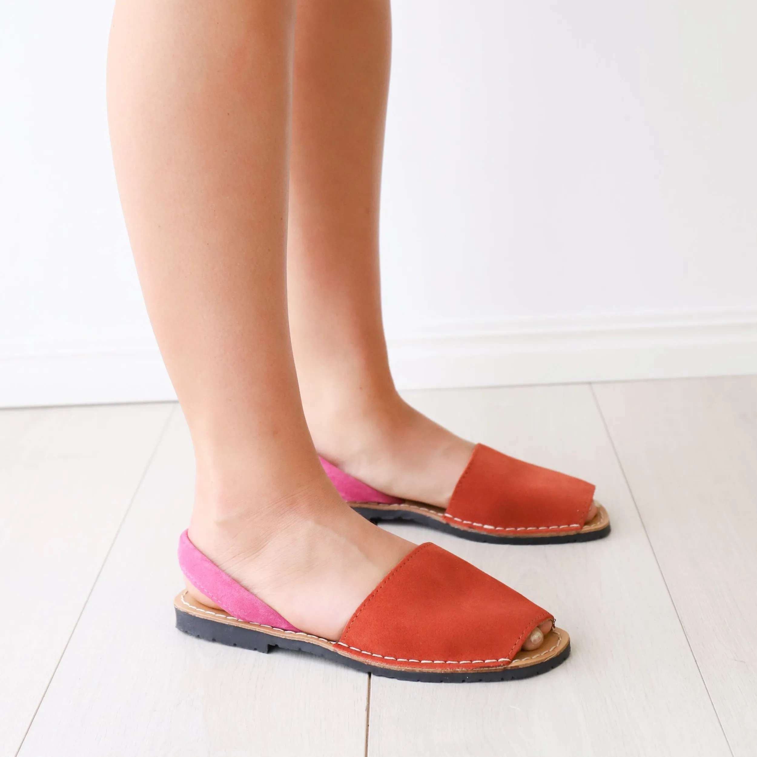 Sandals | LEISURES RIO Rust and Pink