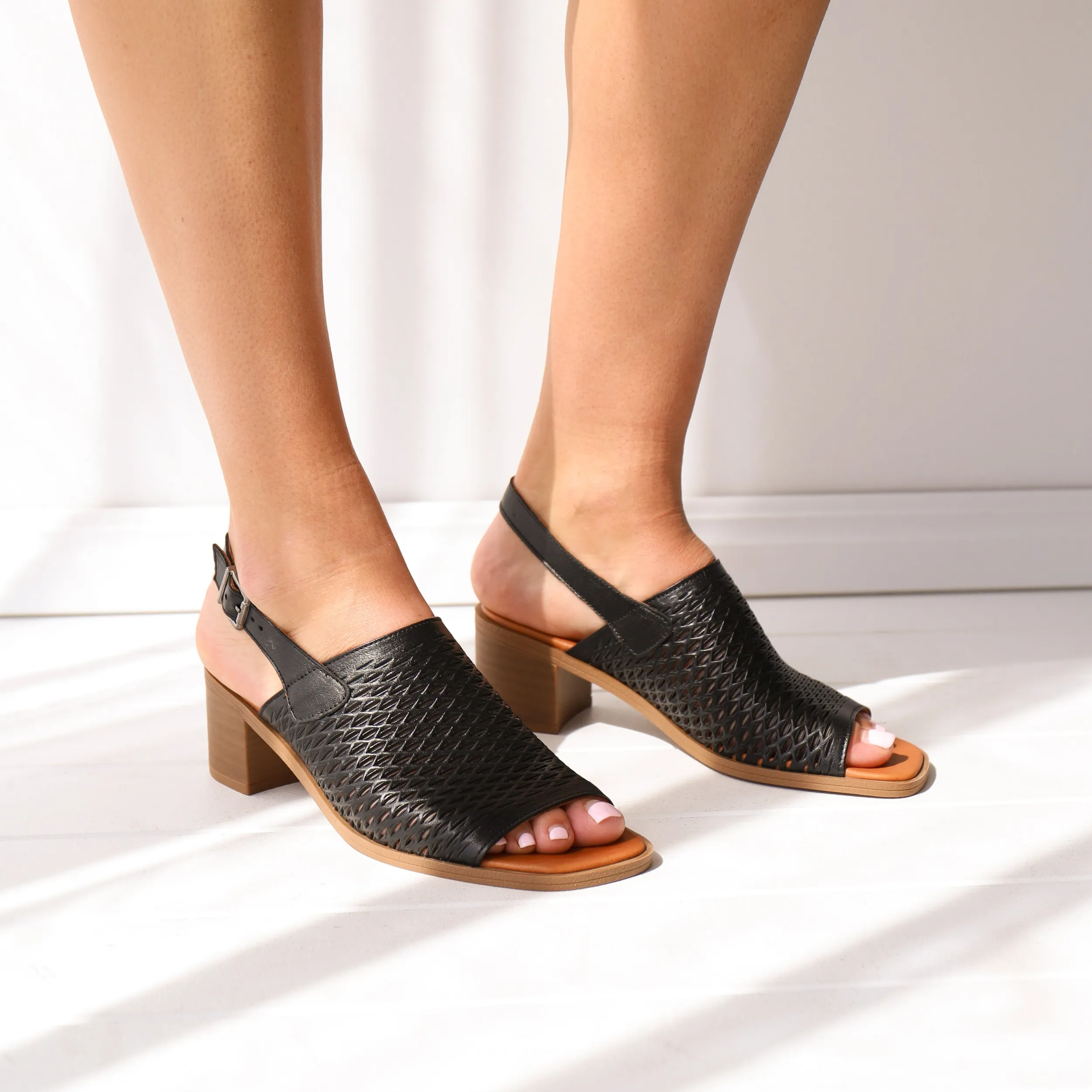 Heels | Sandals | LEISURES ROBERTA Black