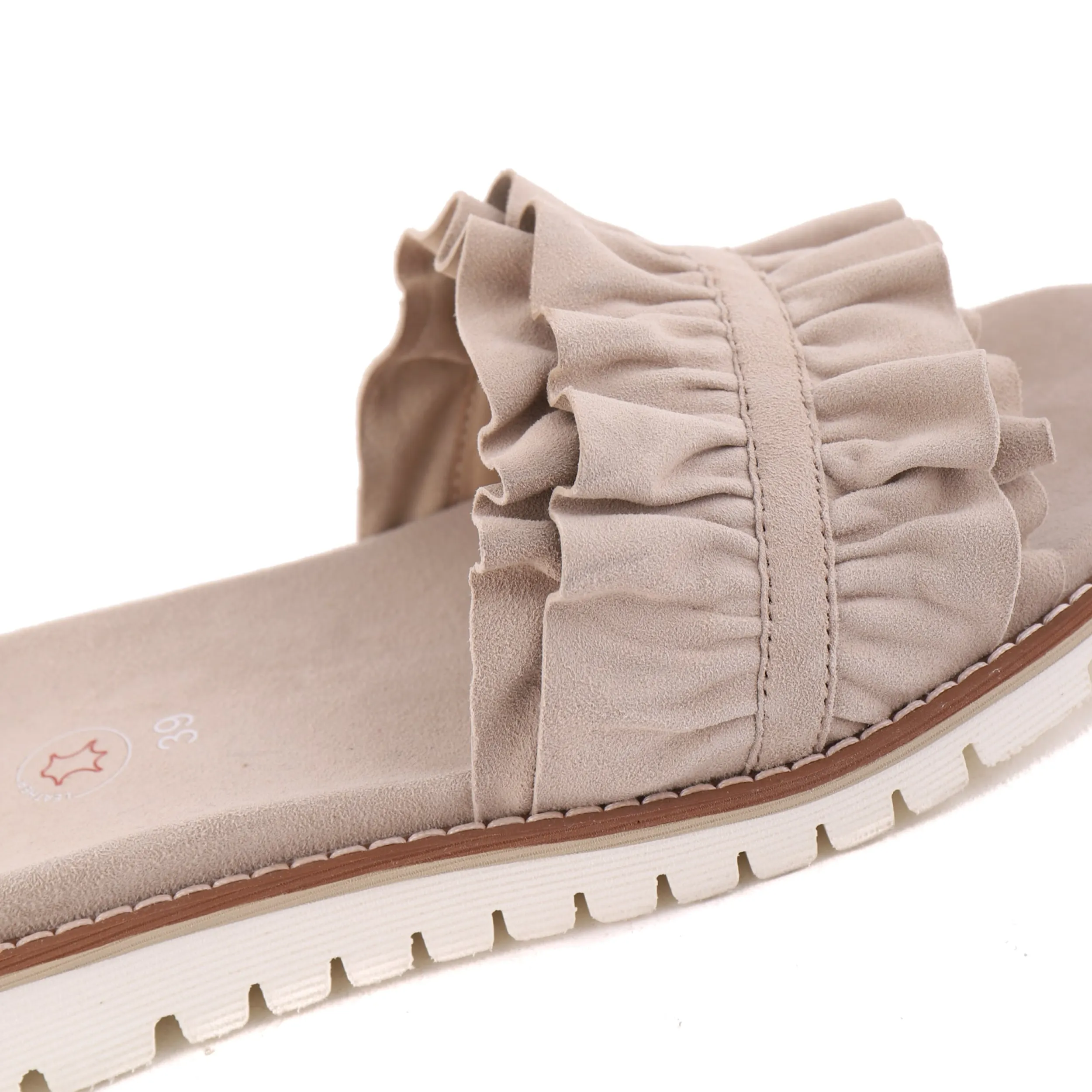 Slides | ARA 28121 Sand Suede