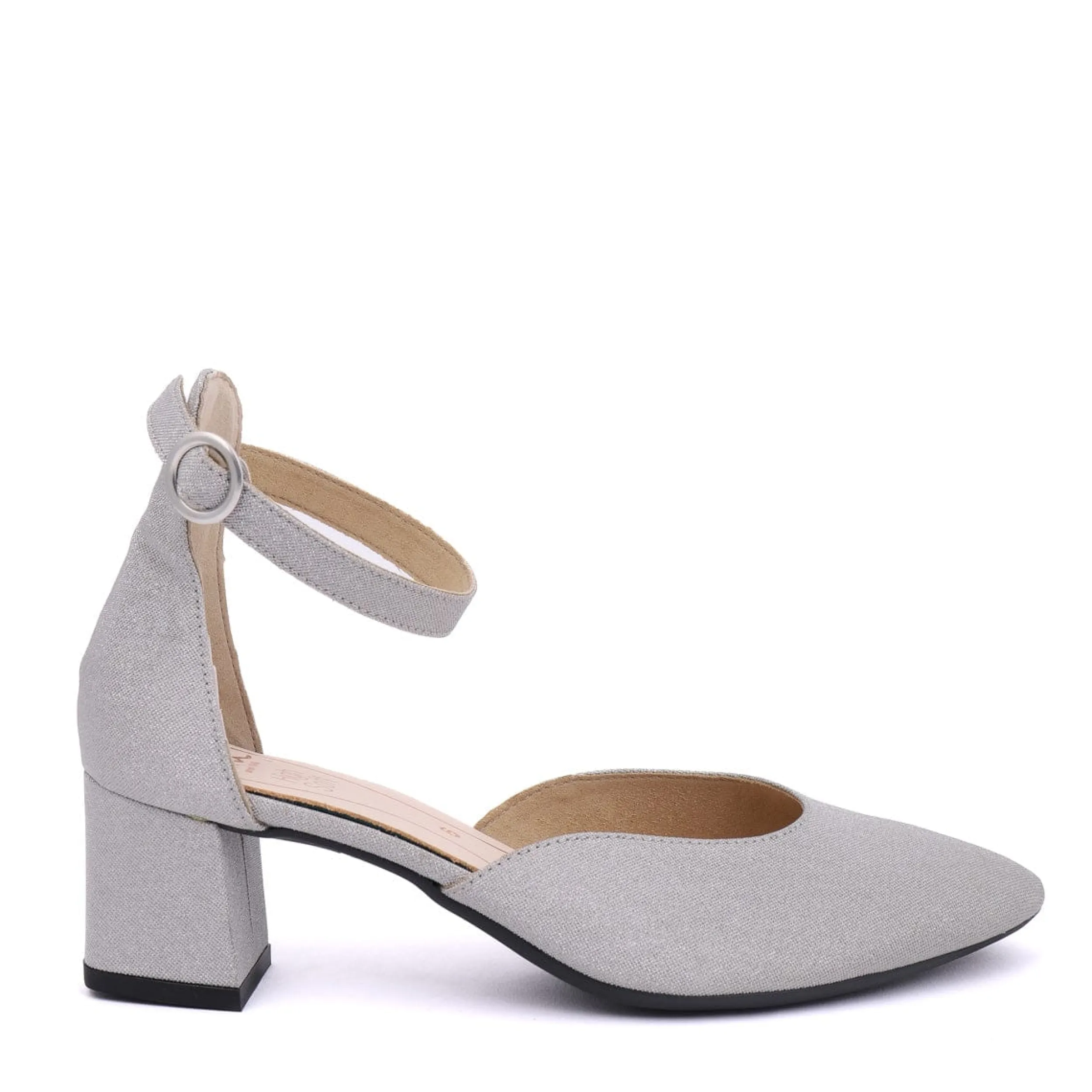 Heels | Court Shoes | ARA 11505 Silver Shimmer