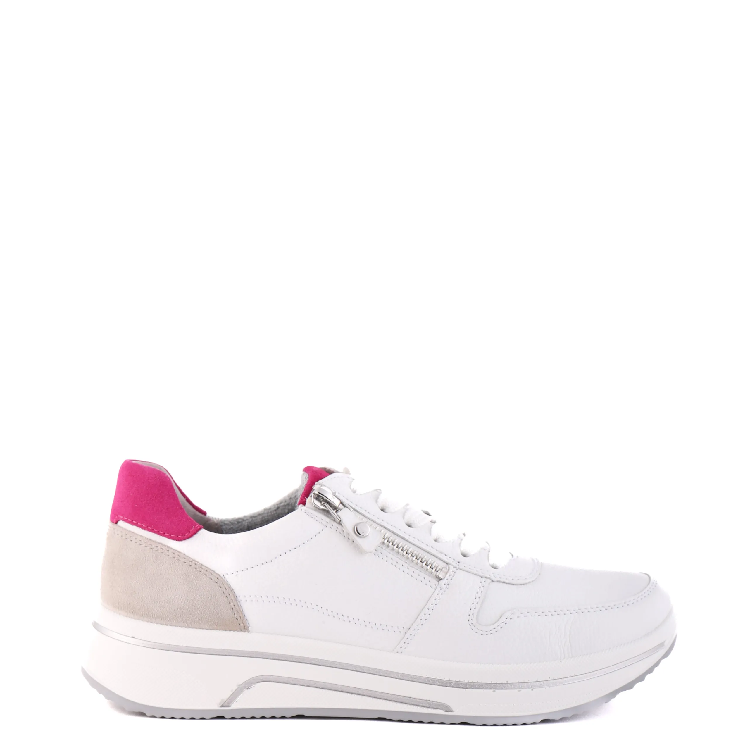 Sneakers | ARA 27540 White And Fuchsia