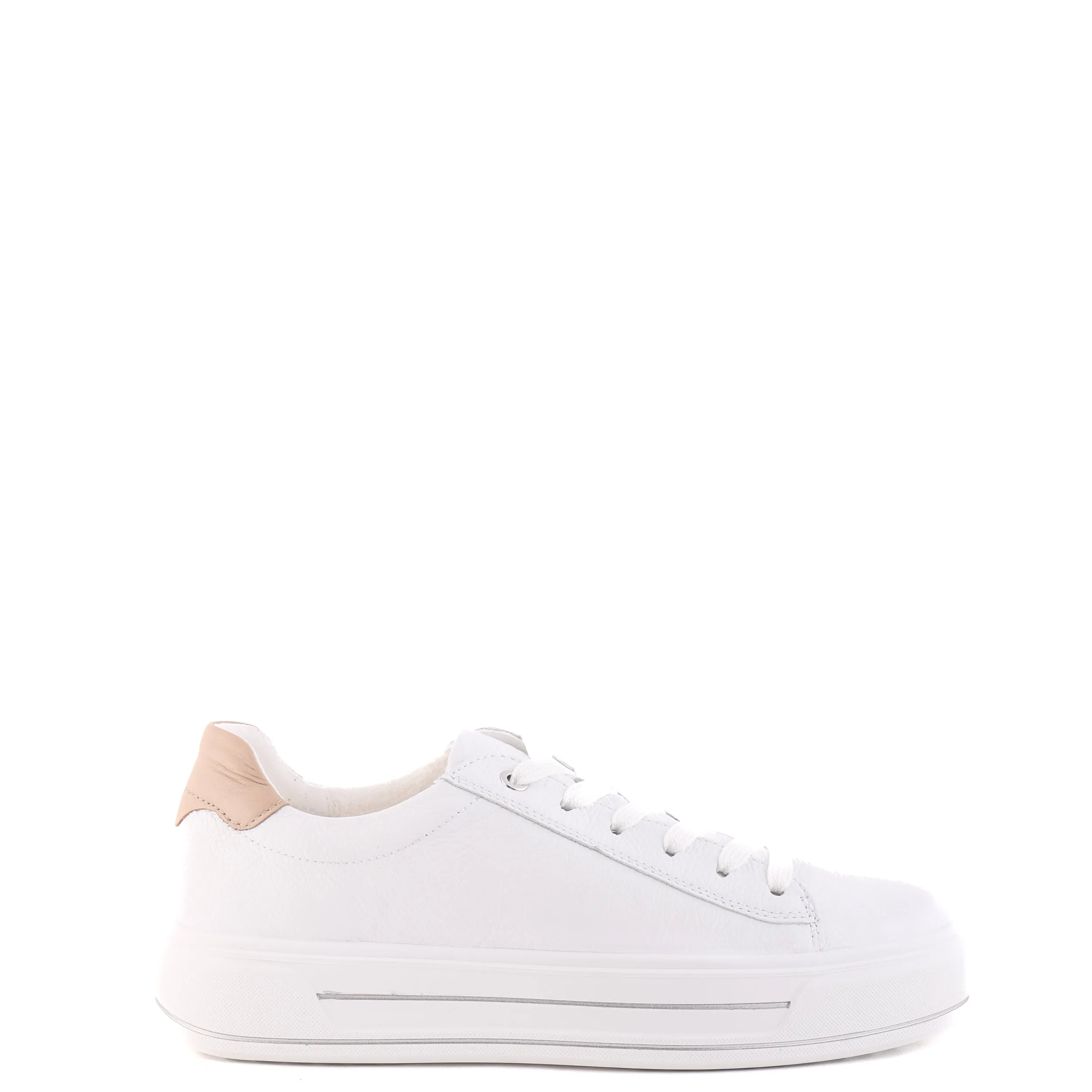 Sneakers | ARA 23003 White And Sand