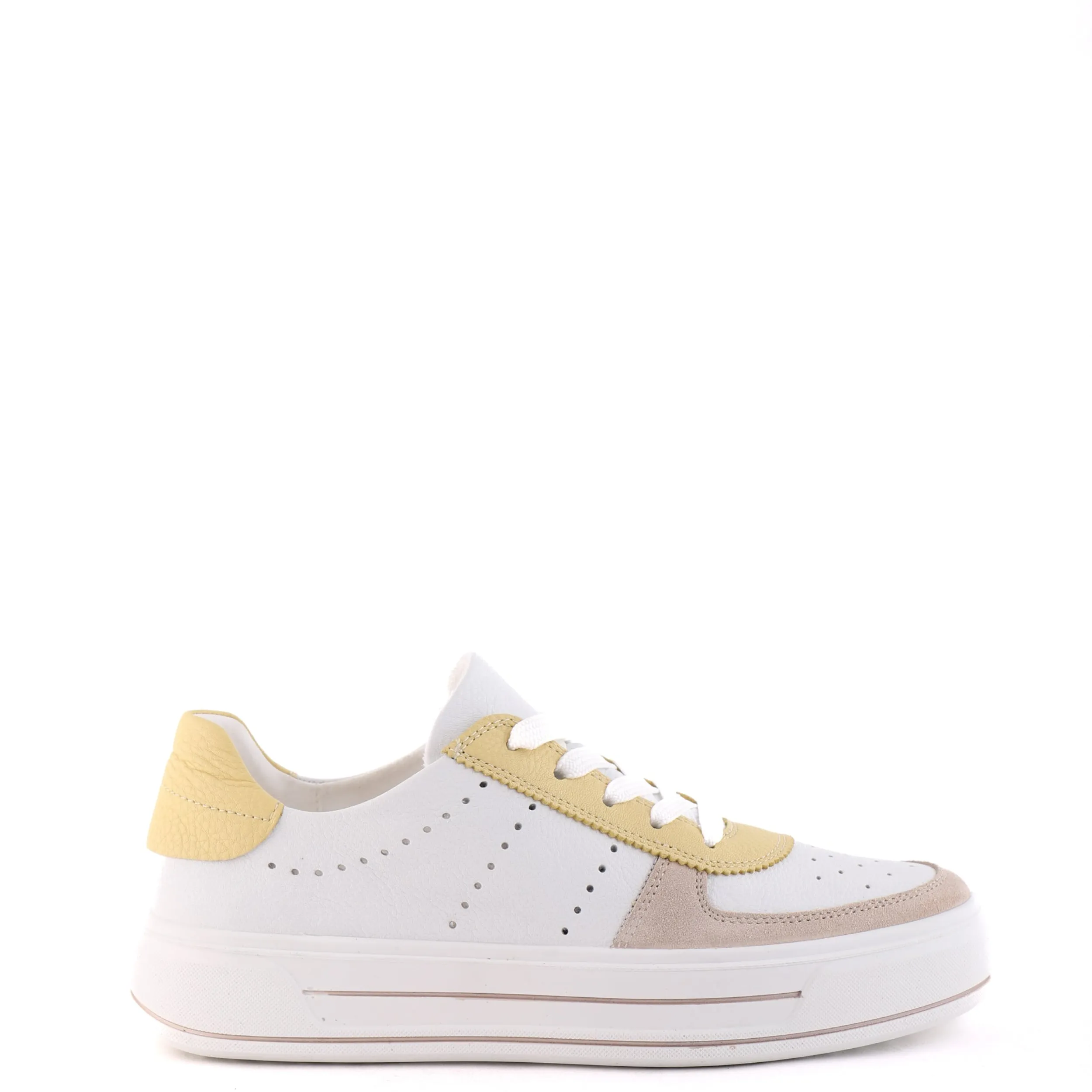 Sneakers | ARA 23007 Yellow and White