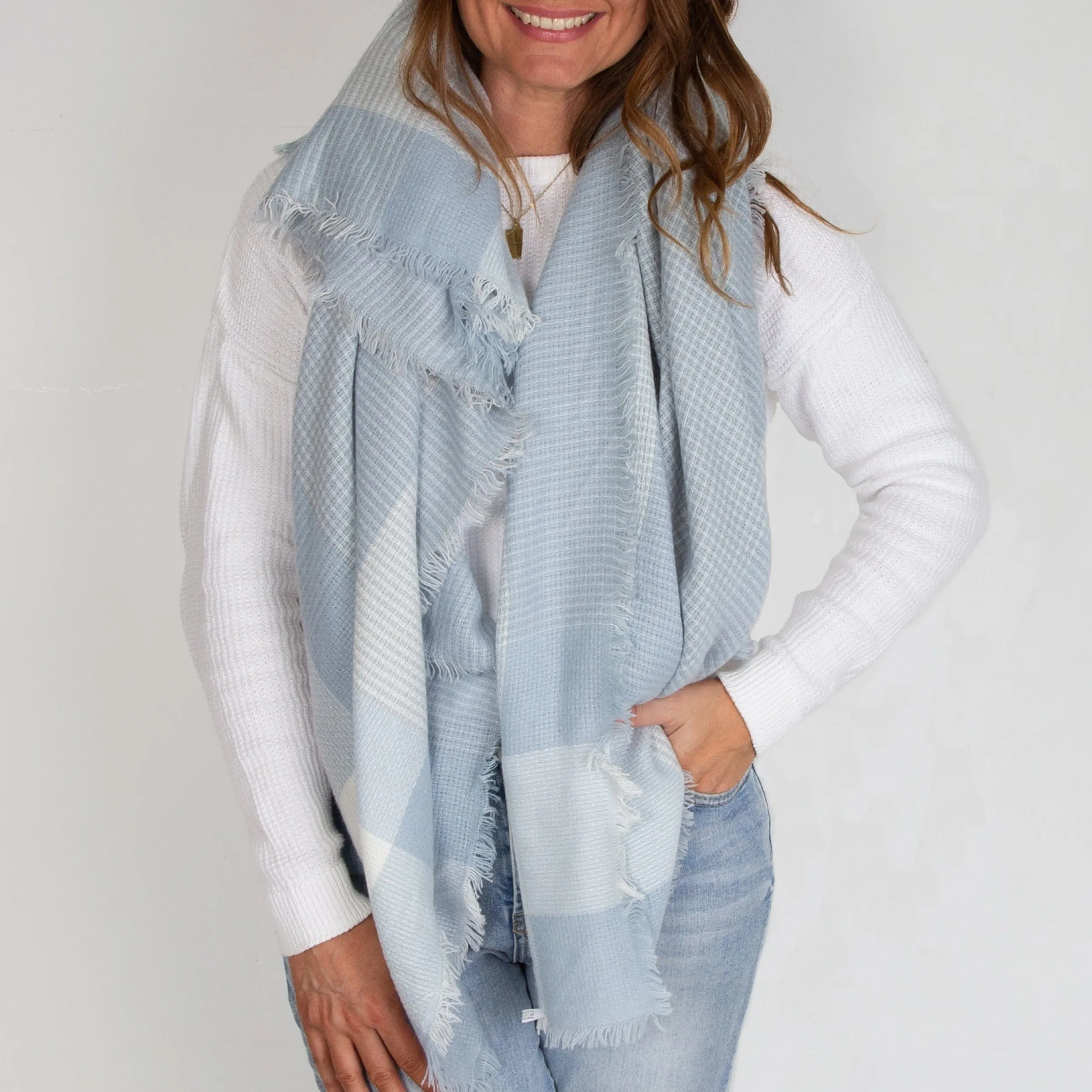 Scarves | LEISURES ACCESSORIES ZIA Blue